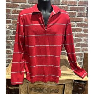 Banana Republic Men’s Performance Pullover Top Large 1/4 Zip Black Long Sleeve